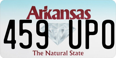 AR license plate 459UPO