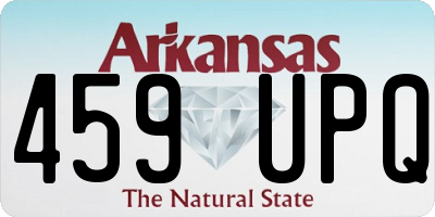 AR license plate 459UPQ