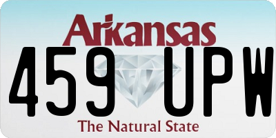 AR license plate 459UPW