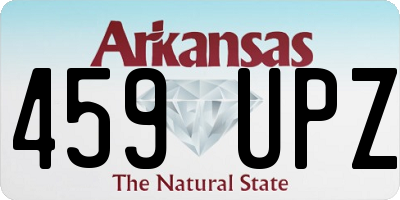 AR license plate 459UPZ