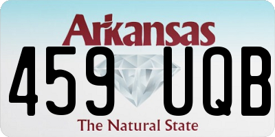 AR license plate 459UQB