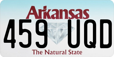AR license plate 459UQD