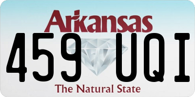 AR license plate 459UQI