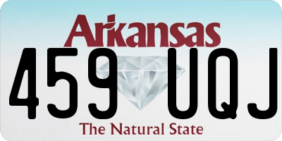 AR license plate 459UQJ