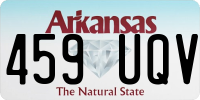 AR license plate 459UQV