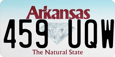 AR license plate 459UQW