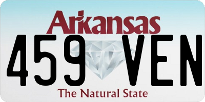 AR license plate 459VEN