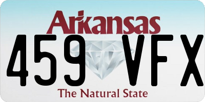 AR license plate 459VFX