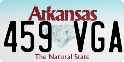 AR license plate 459VGA