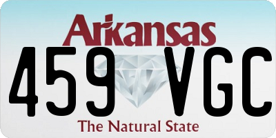 AR license plate 459VGC