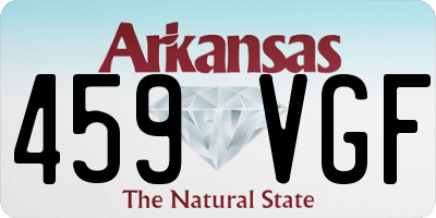 AR license plate 459VGF