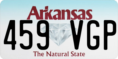 AR license plate 459VGP