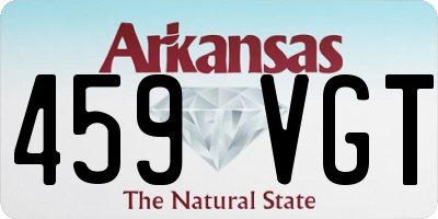 AR license plate 459VGT