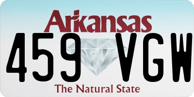 AR license plate 459VGW