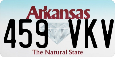 AR license plate 459VKV