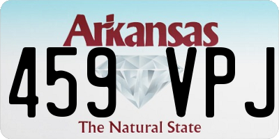 AR license plate 459VPJ