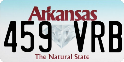 AR license plate 459VRB