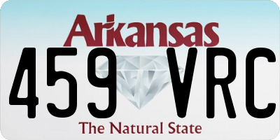 AR license plate 459VRC