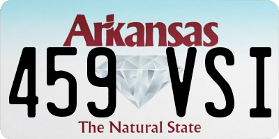 AR license plate 459VSI