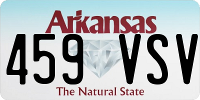 AR license plate 459VSV