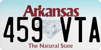 AR license plate 459VTA