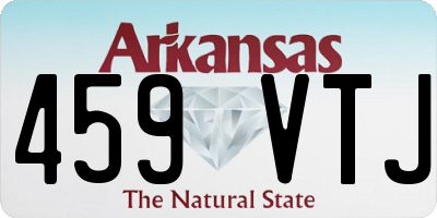 AR license plate 459VTJ