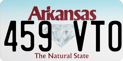 AR license plate 459VTO