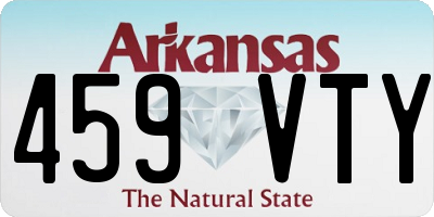AR license plate 459VTY