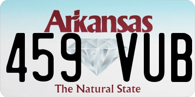 AR license plate 459VUB