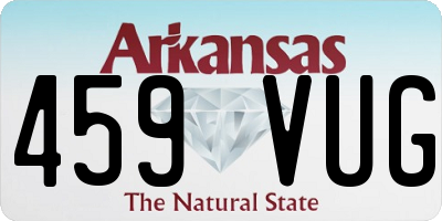 AR license plate 459VUG