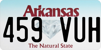AR license plate 459VUH