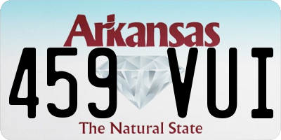 AR license plate 459VUI