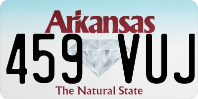 AR license plate 459VUJ