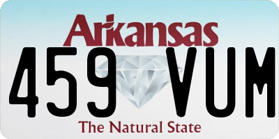 AR license plate 459VUM