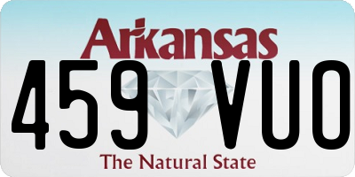 AR license plate 459VUO