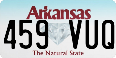 AR license plate 459VUQ