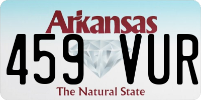 AR license plate 459VUR