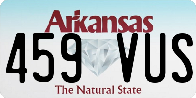AR license plate 459VUS