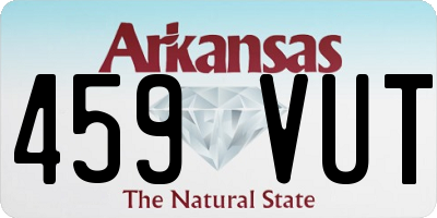 AR license plate 459VUT