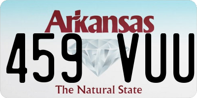 AR license plate 459VUU