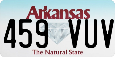 AR license plate 459VUV