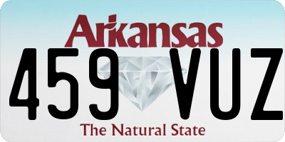 AR license plate 459VUZ