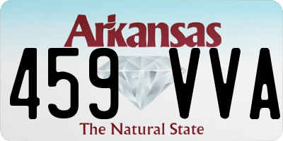 AR license plate 459VVA