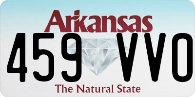 AR license plate 459VVO
