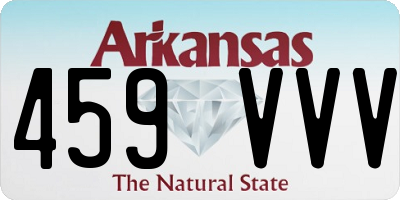 AR license plate 459VVV