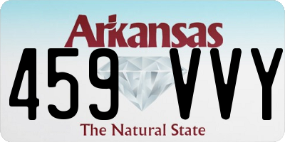 AR license plate 459VVY