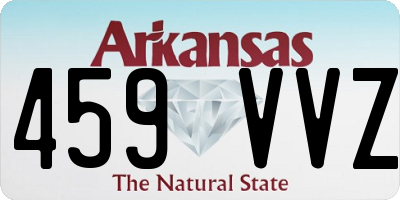 AR license plate 459VVZ