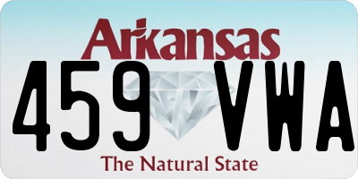 AR license plate 459VWA