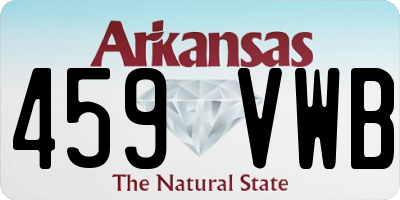 AR license plate 459VWB