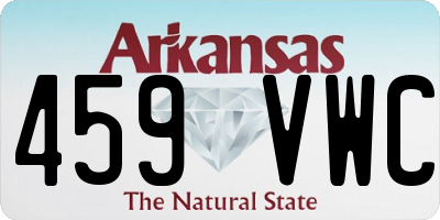AR license plate 459VWC